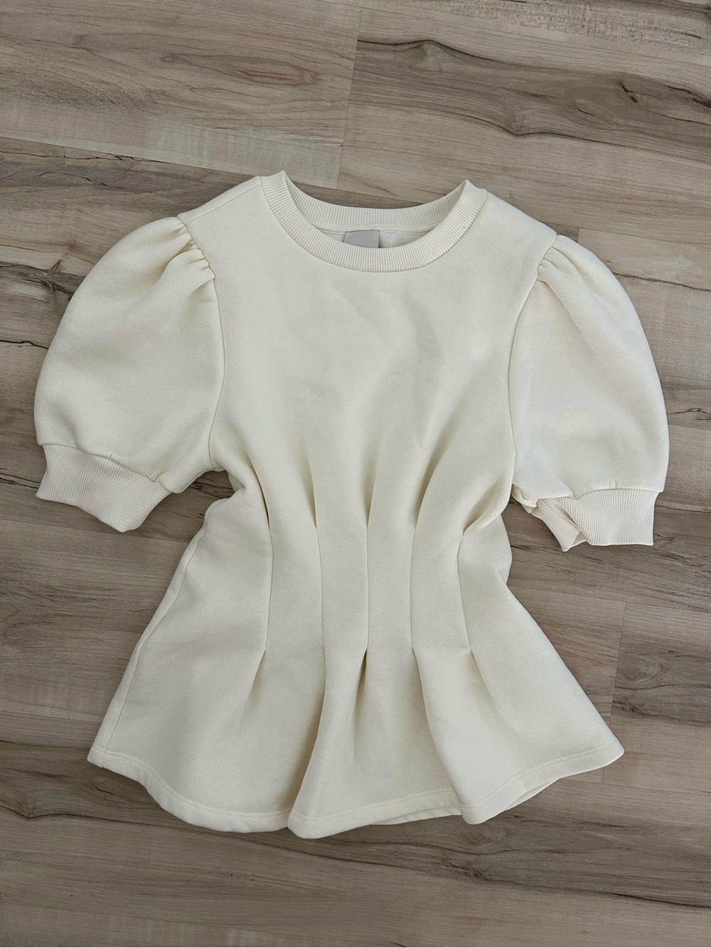 Anthropologie Maeve peplum puff sleeve top